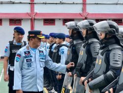 Lapas Cikarang bersama Lapas Bekasi dan Bapas Bekasi laksanakan apel siaga nataru 2022