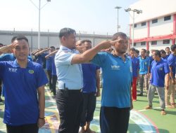 Latihan Baris Berbaris Dilakukan 300 Narapidana Lapas Cikarang