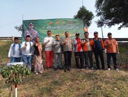Desa Pasir Sari dan Polres Metro Bekasi Lakukan Penanaman Ribuan Pohon Untuk Penghijauan
