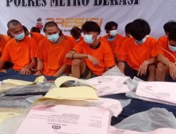 Dua Puluh Delapan Pelaku Kejahatan Dengan Kekerasan di Ungkap Satreskrim Polres Metro Bekasi