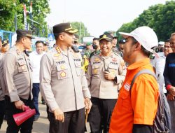 Polres Metro Bekasi Kerahkan Ratusan Personil Gabungan Lakukan Pengamanan dan Pengawalan Hari Buruh 1 Mei