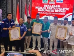 Tiga Partai Besar,PKB,Garinda dan Demokrat Resmi Berkoalisi Di Pilkada Kab Bekasi