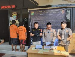 Dua Pelaku Penipuan Sepeda Motor yang Ditinggal Pemiliknya Buang Air Kecil Di Amankan Polsek Ciktim