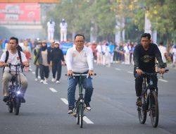 Pj. Wali Kota Bekasi Semarakan Hari Tanpa Tembakau Sedunia di Area CFD