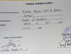 Somasi di Lakukan Kuasa Hukum Pembuat Gambar Arnaen Ke Disbudpora Kab Bekasi