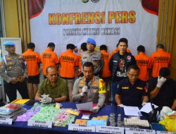 Amankan 8 Pelaku dan Selamatkan 36.152 jiwa, Satnarkoba Polres Metro Bekasi Ungkap Narkoba