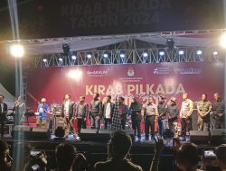 Kirab Pilkada 2024 di Lakukan KPUD Kab. Bekasi di Gedung Juang Tambun