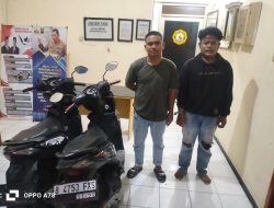 Luar biasa!! Polsek Sukatani Berhasil Amankan 2 Maling Motor Dalam Waktu 2 Jam.