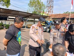 Polsek Babelan Lakukan Pengecekan Senpi dan Kendaraan Dinas