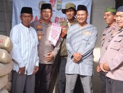 Jelang HUT Bhayangkara ke-79 Polsek Babelan Gelar Bakti Sosial Religi di Masjid Jami Al Barkah