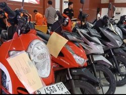 Polisi Mengembalikan Sejumlah Motor Curian Ke Pemilik