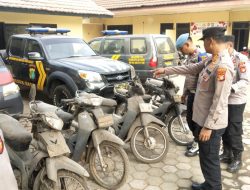 Pengecekan Kendaraan dan Senjata Api Dinas di Lakukan Polsek Setu