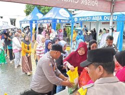 Giat Gerakan Pangan Murah Untuk Masyarakat  di Lakukan  Polsek Cikarang Barat