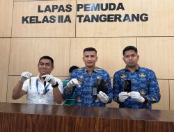 Lapas Pemuda Tangerang Gagalkan Penyelundupan Narkotika, Tiga Orang Diamankan