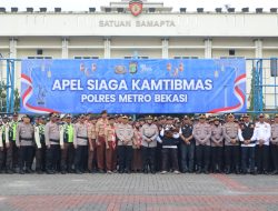 Apel Siaga Kamtibmas Polres Metro Bekasi,Deklarasi Sinergitas Polri-Potmas di Kab Bekasi