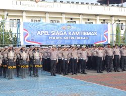 Polres Metro Bekasi Apel Siaga Perkuat Kesiapsiagaan Pengamanan Aksi Unjuk Rasa Tahun 2026