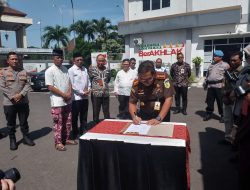 Barang Bukti Rampasan Berkekuatan Hukum Tetap di Musnahkan Kejari Kab Bekasi