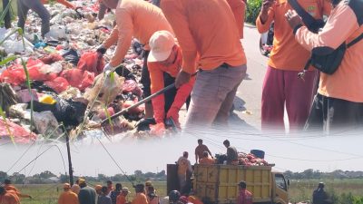 UPTD Wilayah 1 Kerahkan 35 Orang Pasukan Orange Bersihkan Sampah Liar Di Tiga Lokasi