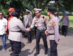 Kapolres Metro Bekasi Pimpin Apel Kamtibmas Bersama Security Kawasan Jababeka Jelang May Day