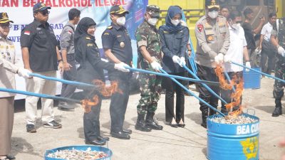 Bea Cukai Sulbagsel Musnahkan 31,9 Juta Batang Rokok Ilegal, Negara Selamatkan Potensi Kerugian Rp42,3 Miliar