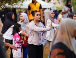 Senam Bersama Jaga Generasi di Lakukan Polres Metro Bekasi