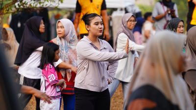 Senam Bersama Jaga Generasi di Lakukan Polres Metro Bekasi