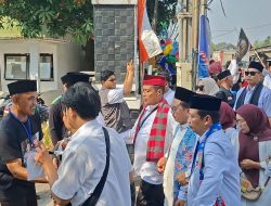 Diiringi Antusiasme Pendukung,Kasan Abdullah Daftar Bacalon Kades Setiamekar