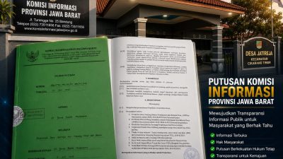 Kades Jatireja Suwandi Terancam Digugat di PTUN Bandung,di Duga Tidak Patuhi Putusan Inkrah Komisi Informasi
