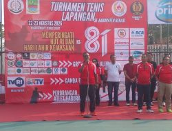 PELTI Kabupaten Bekasi Gelar Turnamen Tenis,di Momentum Hari Jadi Kabupaten Bekasi dan Kemerdekaan RI 81