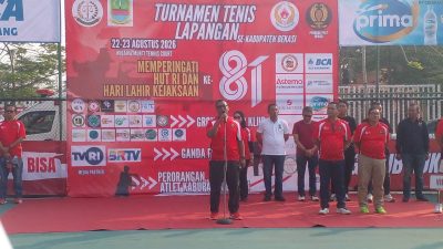 PELTI Kabupaten Bekasi Gelar Turnamen Tenis,di Momentum Hari Jadi Kabupaten Bekasi dan Kemerdekaan RI 81