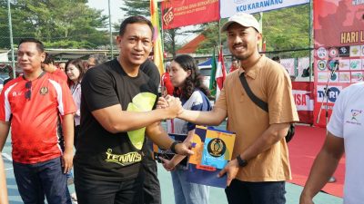 Putra Kedua Kalapas Cikarang Raih Juara III Turnamen Tenis Lapangan se-Kabupaten Bekasi