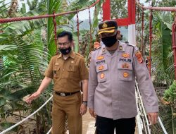 Polres Tanggamus Resmikan Jembatan Merah Putih Penghubung Dua Kecamatan