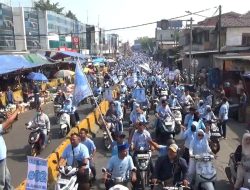 Kampanye Akbar Calon Kepala Desa Karang Baru di Padati Ribuan Massa Pendukung